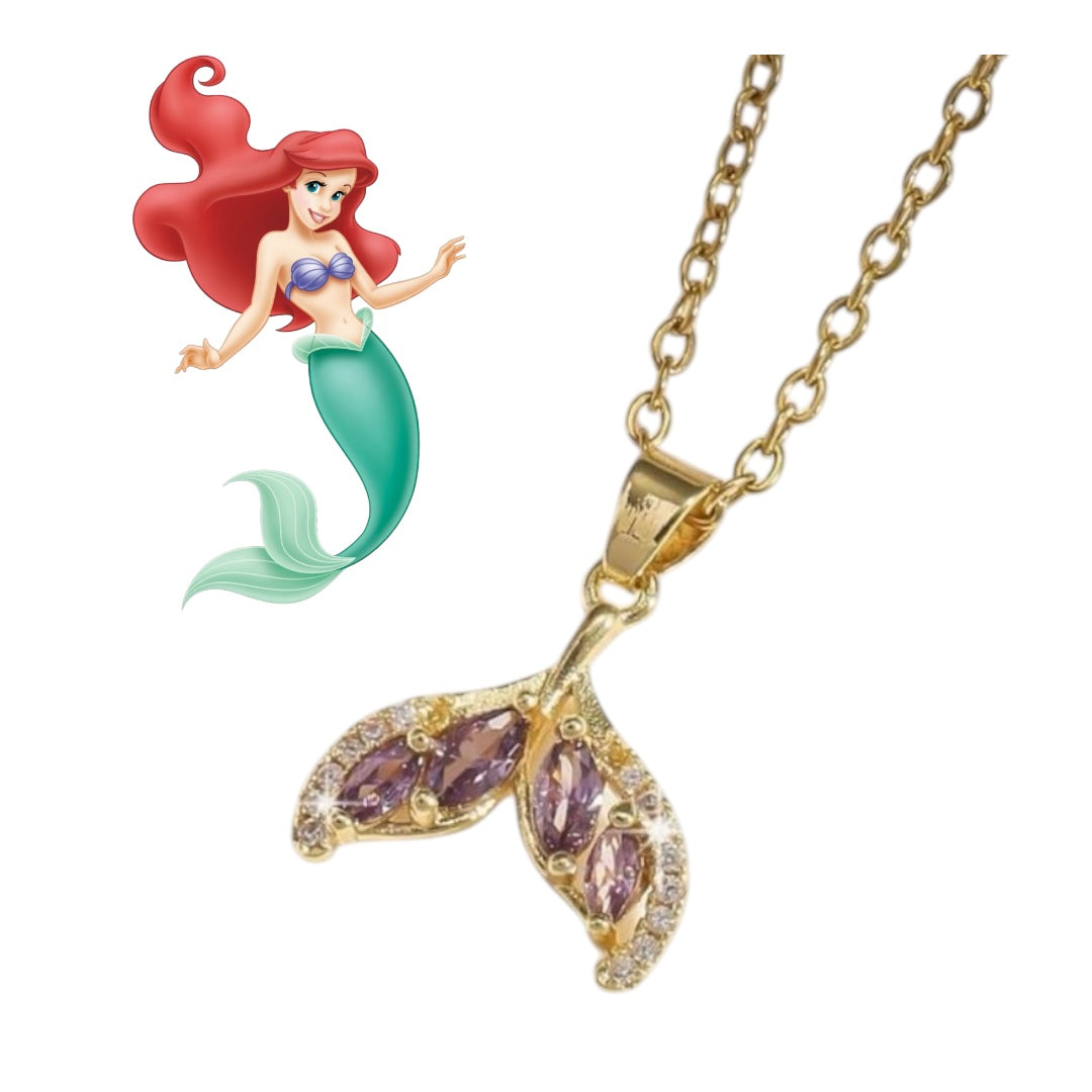 k. Κολιέ Disney Princess Ariel από Ανοξείδωτο Ατσάλι