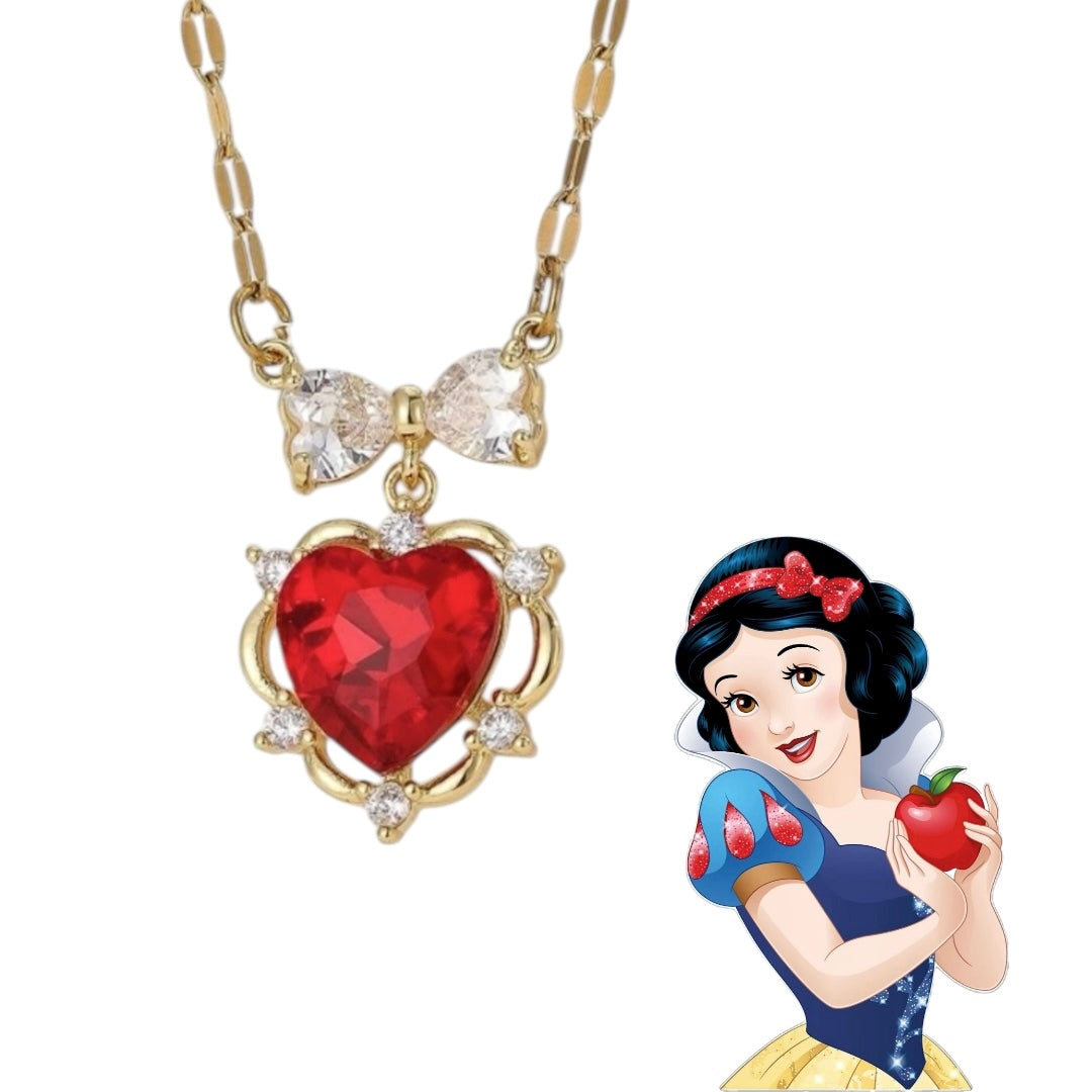 k. Κολιέ Disney Princess Snow White από Ανοξείδωτο Ατσάλι