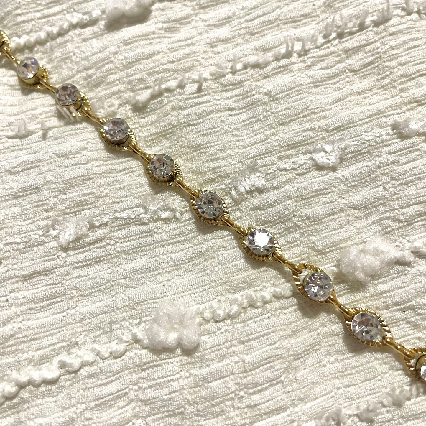 Βραχιόλι Χεριού Diamonds σε Χρυσό από Ανοξείδωτο Ατσάλι
