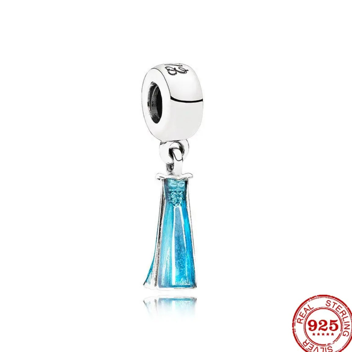 Charm για Βραχιόλι τύπου Pandora Φόρεμα Έλσας Frozen Ασήμι 925