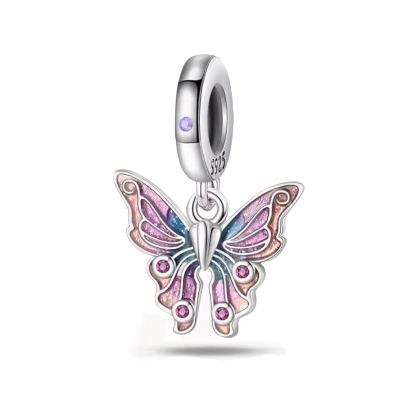 Charm για Βραχιόλι τύπου Pandora Πεταλούδα Ασήμι 925