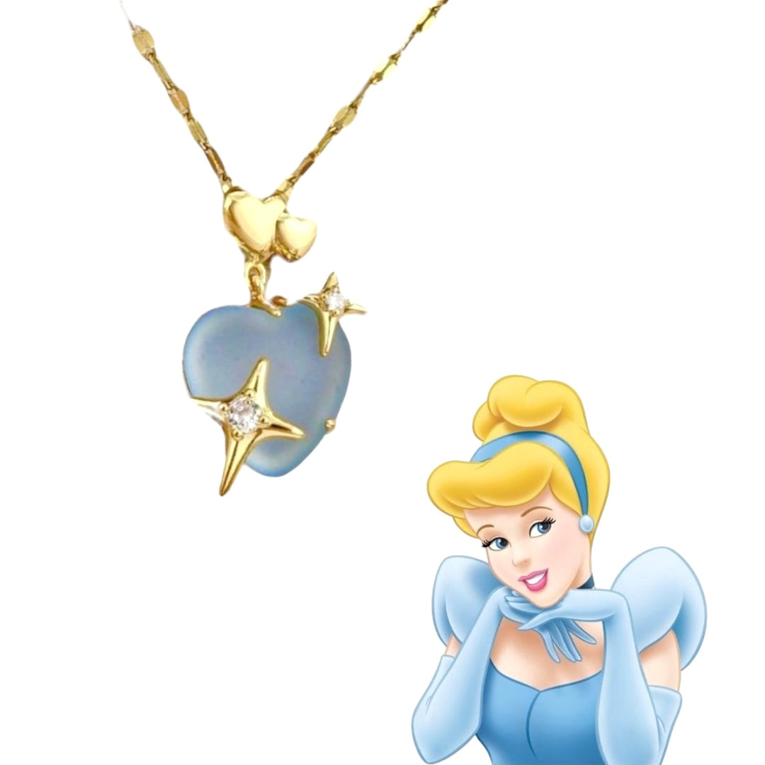 k. Κολιέ Disney Princess Cinderella από Ανοξείδωτο Ατσάλι