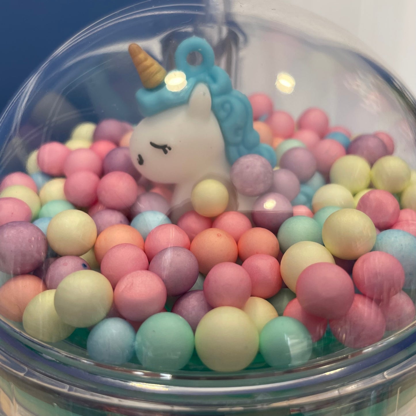 a. Ποτήρι Πλαστικό Unicorn Πράσινο με Καλαμάκι 450ml