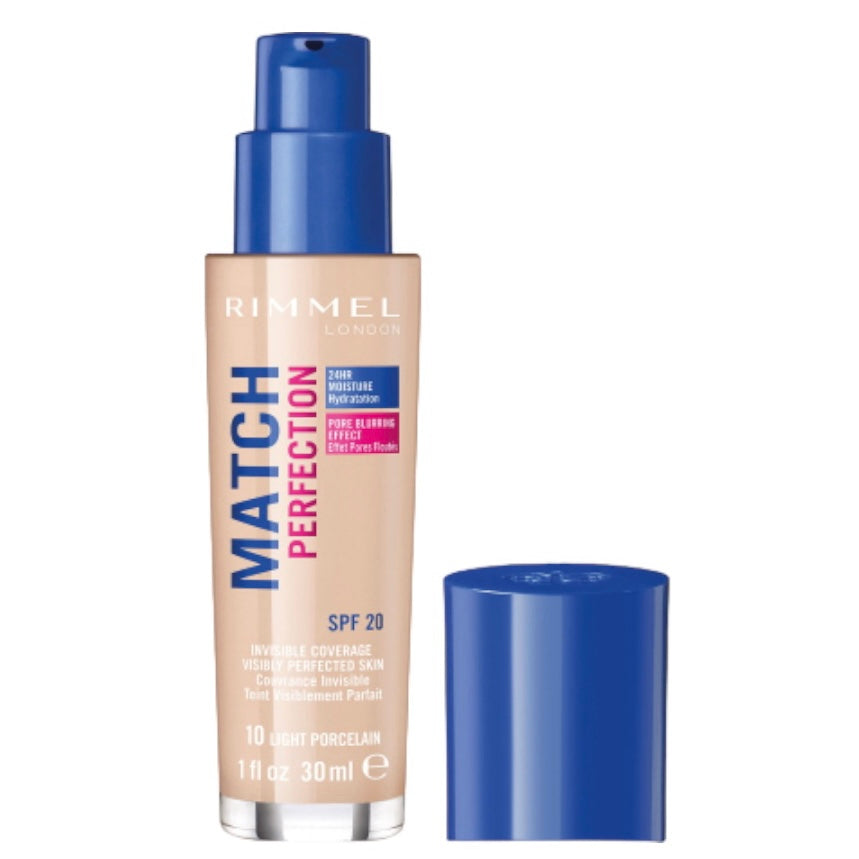 e. Face Foundation Rimmel Match Perfection SPF20 30ml