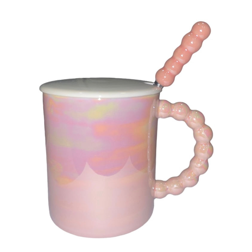 d. Κούπα Pearl Ροζ 330ml