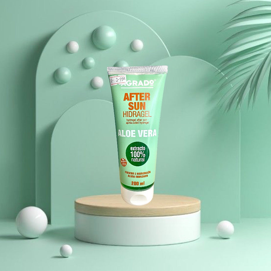 h. Gel After Sun Agrado με 100% Aloe Vera 200ml