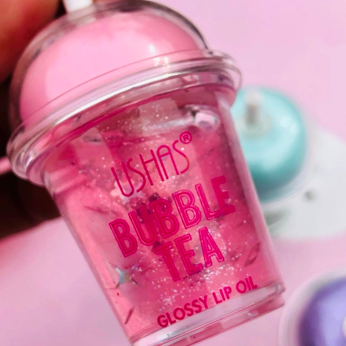 a. Lip oil Bubble Tea με Γκλίτερ