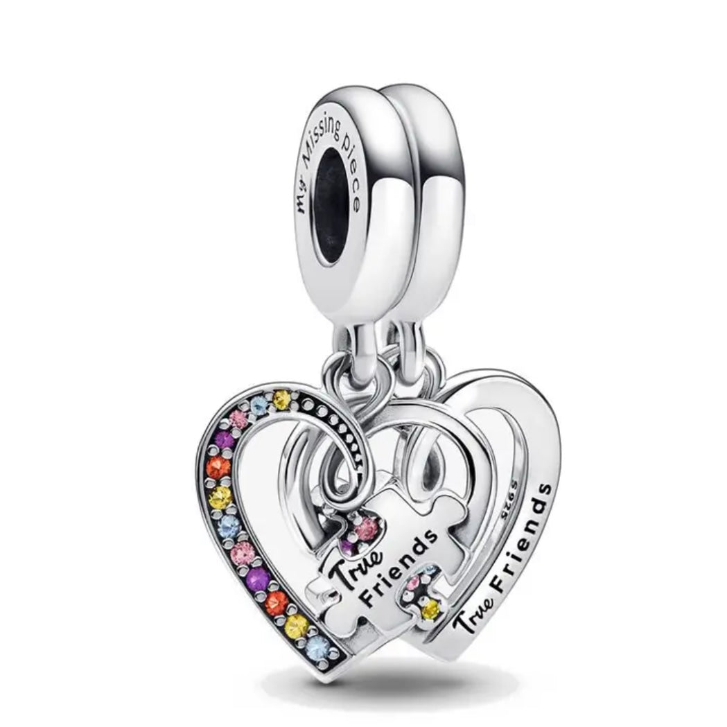 Charms Σετ για Βραχιόλι τύπου Pandora Friends Ασήμι 925