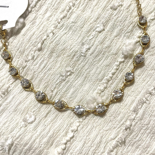 Βραχιόλι Χεριού Diamonds σε Χρυσό από Ανοξείδωτο Ατσάλι