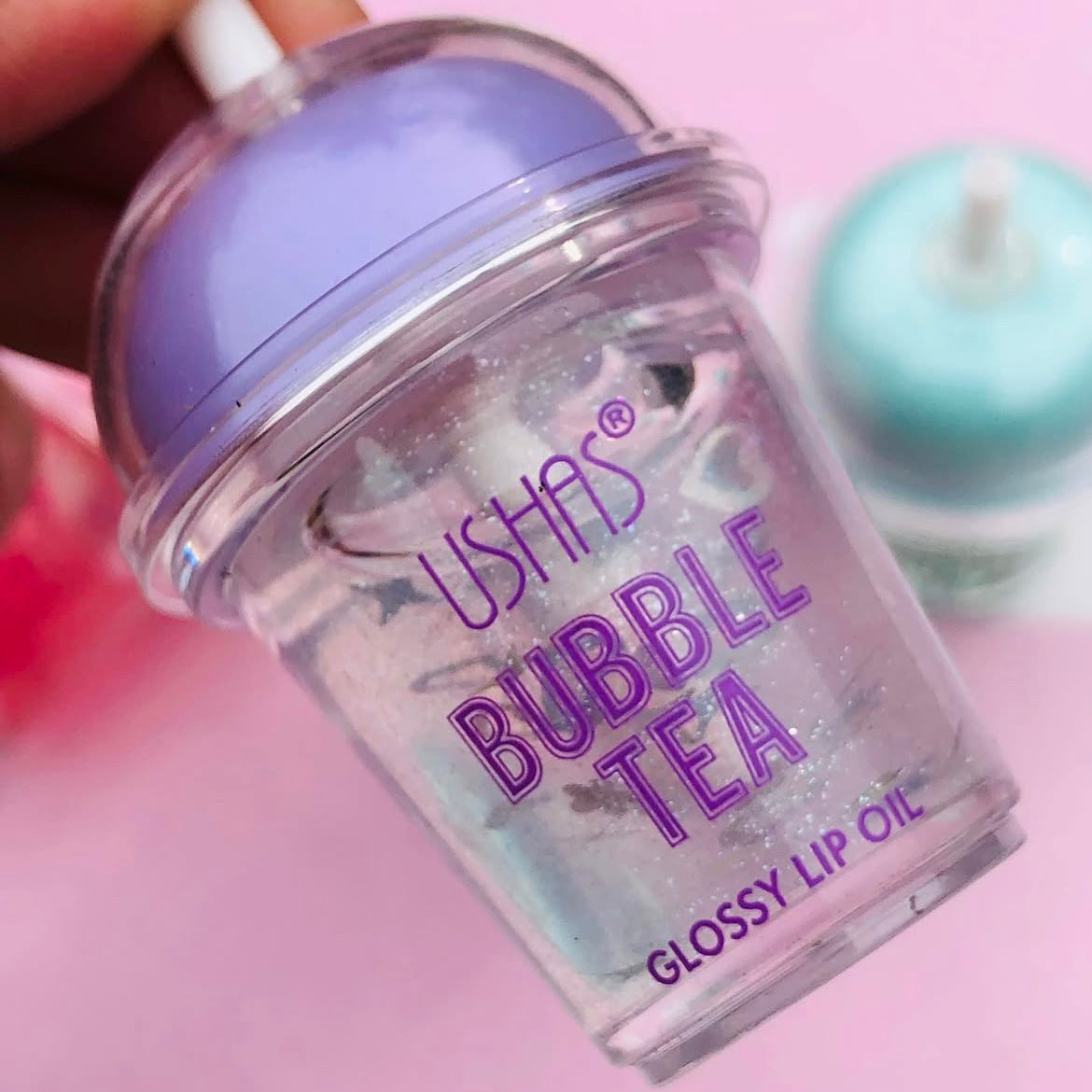 a. Lip oil Bubble Tea με Γκλίτερ