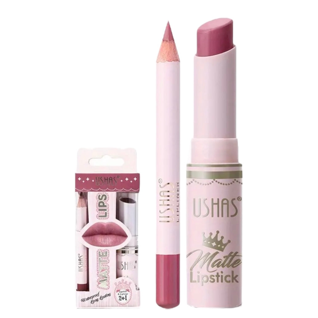 a. Lip Pencil & Matte Lipstick Ushas Set