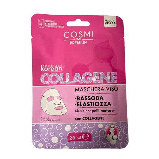 f. Μάσκα Προσώπου Cosmi Italia Collagen για Σύσφιξη 28ml